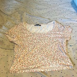 Size xs American eagle flower cropped shirt